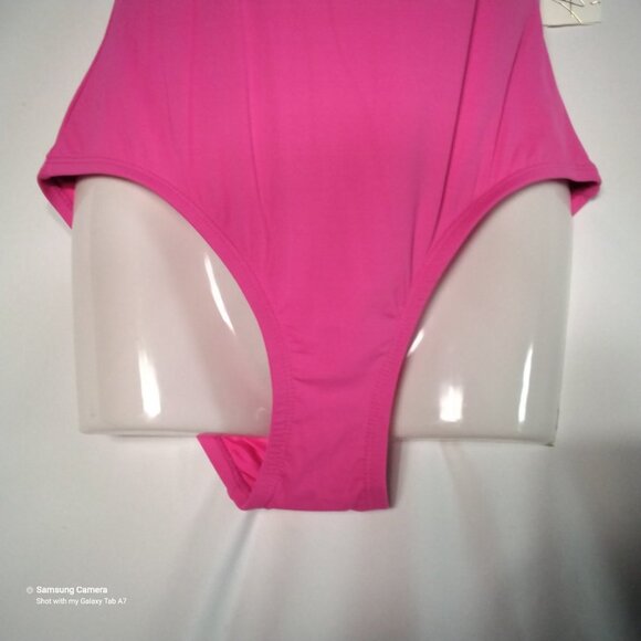 Anne Cole 1 Pc. Pink Swimsuit Removable Foam Cups Adjustable Straps NWT Size 10 - Picture 3 of 10